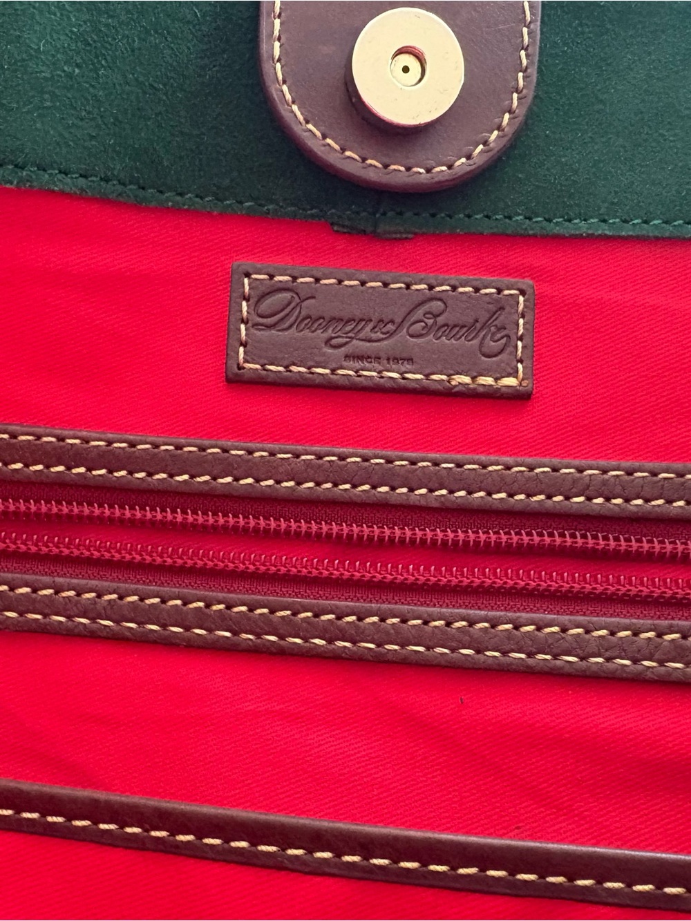 Dooney & Bourke Chestnut Brown Large Leather Shoulder Tote - Picture 5 of 13